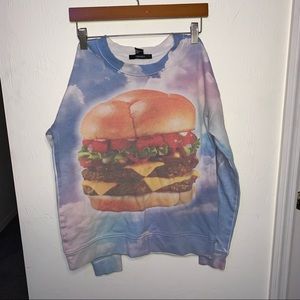 S Galaxy Cheeseburger long sleeve sweatshirt